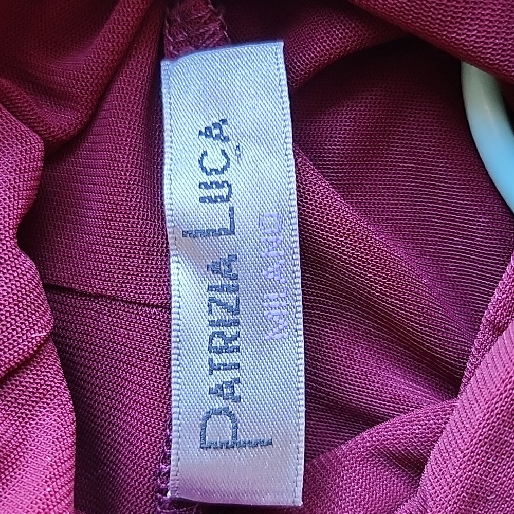 Patrizia Luca Burgundy Long Sleeve Blouse - Picture 6 of 9